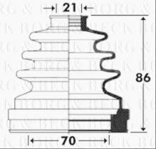 Borg & Beck BCB2899 - Fuelle, árbol de transmisión