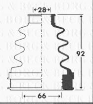 Borg & Beck BCB2900 - Fuelle, árbol de transmisión