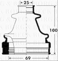 Borg & Beck BCB2902 - Fuelle, árbol de transmisión