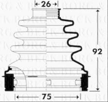 Borg & Beck BCB2906 - Fuelle, árbol de transmisión