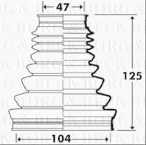 Borg & Beck BCB2908 - Fuelle, árbol de transmisión