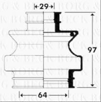 Borg & Beck BCB2910 - Fuelle, árbol de transmisión