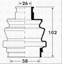 Borg & Beck BCB2911 - Fuelle, árbol de transmisión