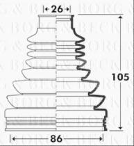 Borg & Beck BCB2912 - Fuelle, árbol de transmisión