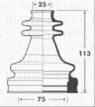 Borg & Beck BCB2914 - Fuelle, árbol de transmisión