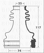 Borg & Beck BCB2916 - Fuelle, árbol de transmisión