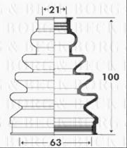 Borg & Beck BCB2920 - Fuelle, árbol de transmisión