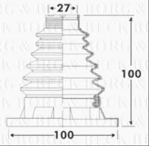 Borg & Beck BCB2921 - Fuelle, árbol de transmisión