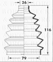 Borg & Beck BCB6008 - Fuelle, árbol de transmisión