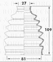 Borg & Beck BCB6009 - Fuelle, árbol de transmisión