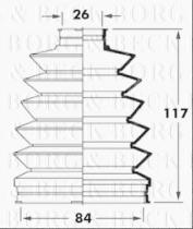 Borg & Beck BCB6012 - Fuelle, árbol de transmisión