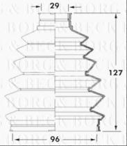 Borg & Beck BCB6013 - Fuelle, árbol de transmisión