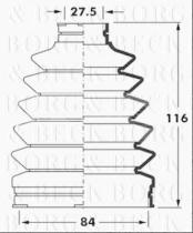 Borg & Beck BCB6017 - Fuelle, árbol de transmisión