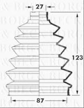 Borg & Beck BCB6022 - Fuelle, árbol de transmisión