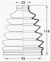 Borg & Beck BCB6025 - Fuelle, árbol de transmisión