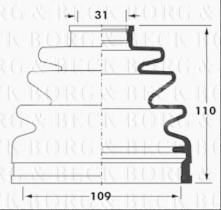 Borg & Beck BCB6026 - Fuelle, árbol de transmisión