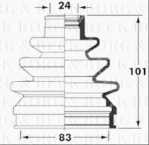 Borg & Beck BCB6027 - Fuelle, árbol de transmisión