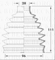 Borg & Beck BCB6032 - Fuelle, árbol de transmisión