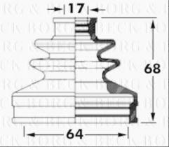 Borg & Beck BCB6035 - Fuelle, árbol de transmisión