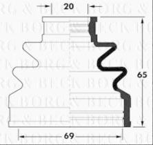 Borg & Beck BCB6039 - Fuelle, árbol de transmisión