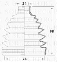 Borg & Beck BCB6041 - Fuelle, árbol de transmisión