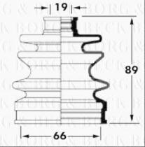 Borg & Beck BCB6043 - Fuelle, árbol de transmisión