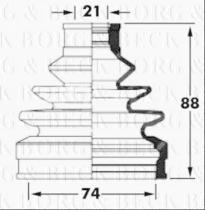 Borg & Beck BCB6045 - Fuelle, árbol de transmisión