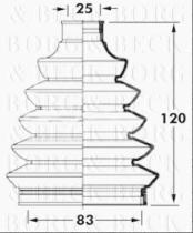 Borg & Beck BCB6048 - Fuelle, árbol de transmisión