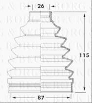 Borg & Beck BCB6049 - Fuelle, árbol de transmisión