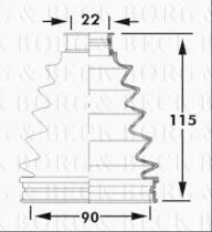 Borg & Beck BCB6050 - Fuelle, árbol de transmisión