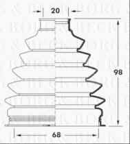 Borg & Beck BCB6052 - Fuelle, árbol de transmisión