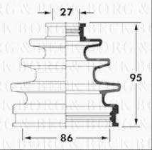 Borg & Beck BCB6061 - Fuelle, árbol de transmisión