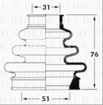 Borg & Beck BCB6063 - Fuelle, árbol de transmisión