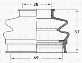 Borg & Beck BCB6064 - Fuelle, árbol de transmisión