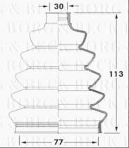 Borg & Beck BCB6069 - Fuelle, árbol de transmisión