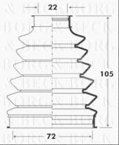 Borg & Beck BCB6073 - Fuelle, árbol de transmisión