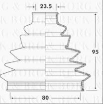 Borg & Beck BCB6076 - Fuelle, árbol de transmisión