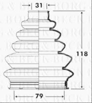 Borg & Beck BCB6082 - Fuelle, árbol de transmisión