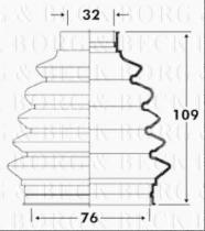 Borg & Beck BCB6091 - Fuelle, árbol de transmisión