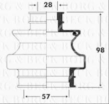 Borg & Beck BCB6093 - Fuelle, árbol de transmisión