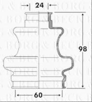 Borg & Beck BCB6094 - Fuelle, árbol de transmisión