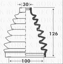 Borg & Beck BCB6100 - Fuelle, árbol de transmisión