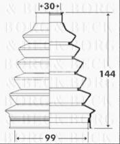 Borg & Beck BCB6101 - Fuelle, árbol de transmisión