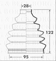 Borg & Beck BCB6103 - Fuelle, árbol de transmisión