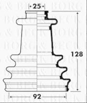 Borg & Beck BCB6106 - Fuelle, árbol de transmisión