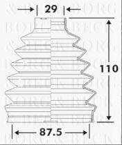 Borg & Beck BCB6111 - Fuelle, árbol de transmisión