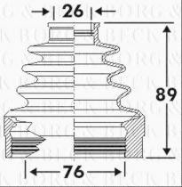 Borg & Beck BCB6112 - Fuelle, árbol de transmisión