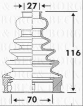 Borg & Beck BCB6113 - Fuelle, árbol de transmisión