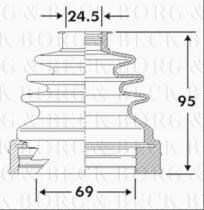 Borg & Beck BCB6115 - Fuelle, árbol de transmisión