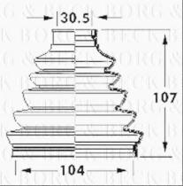 Borg & Beck BCB6116 - Fuelle, árbol de transmisión